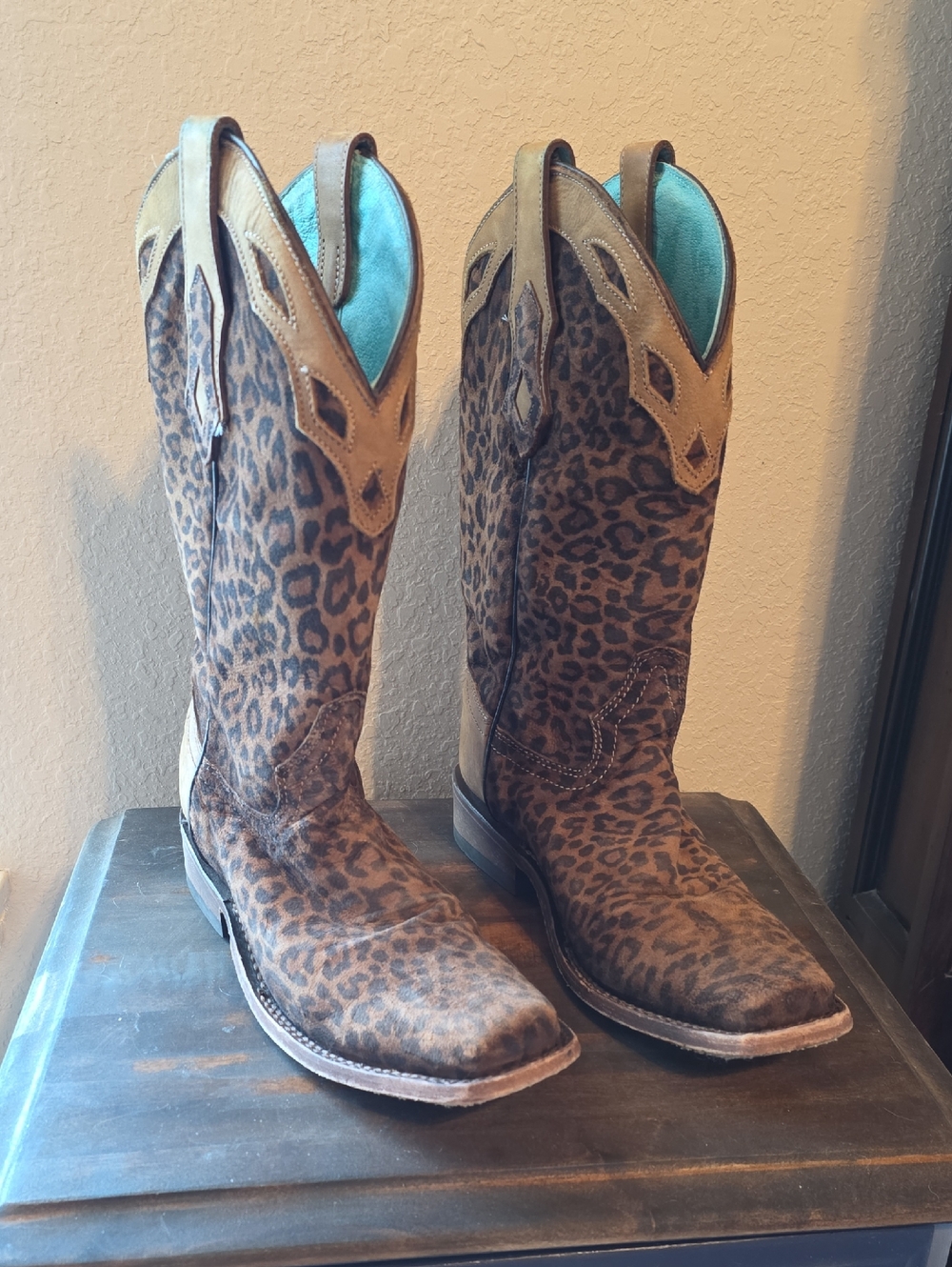 Corral Leopard Print Women's Western Boots - Size 9M